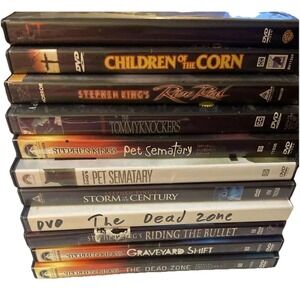 Stephen King Dvd Movies Horror Suspense Gore Torture Work Based Dvds Lot Of 11